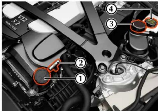 Aston Martin DB11 (2021) - Vérification des fluides et capacités - 1