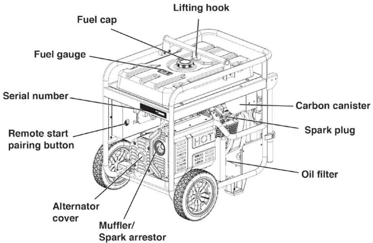 WESTINGHOUSE WGen14500DF - GENERATOR COMPONENTS - 1