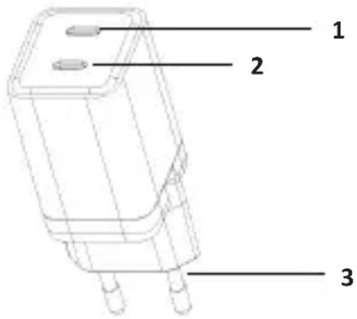 INTENSO W40CC GaN - Geräteüberblick - 1