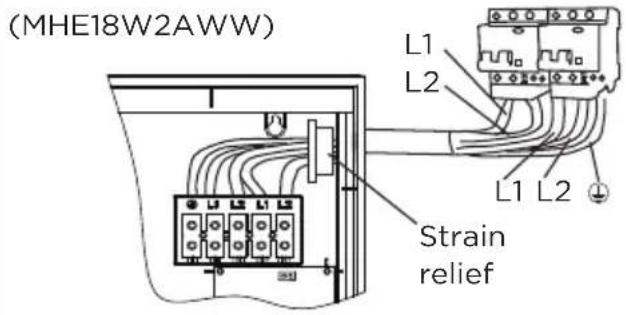 MIDEA MWH180ECNCR - Power Cord Installation - 3