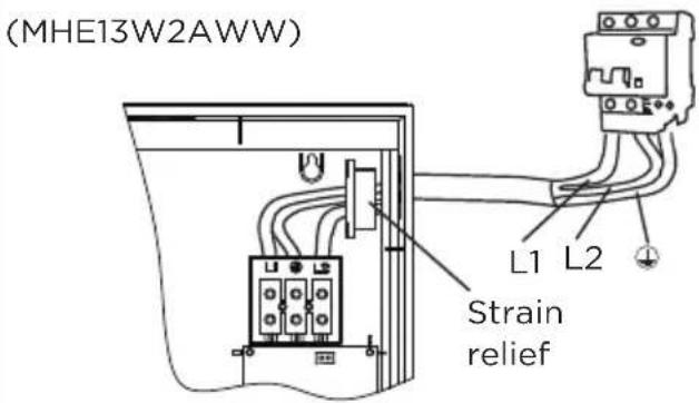 MIDEA MWH180ECNCR - Power Cord Installation - 4
