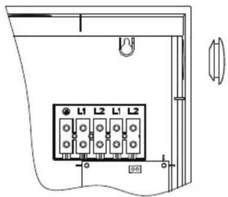 MIDEA MWH180ECNCR - Installation du cordon secteur - 2
