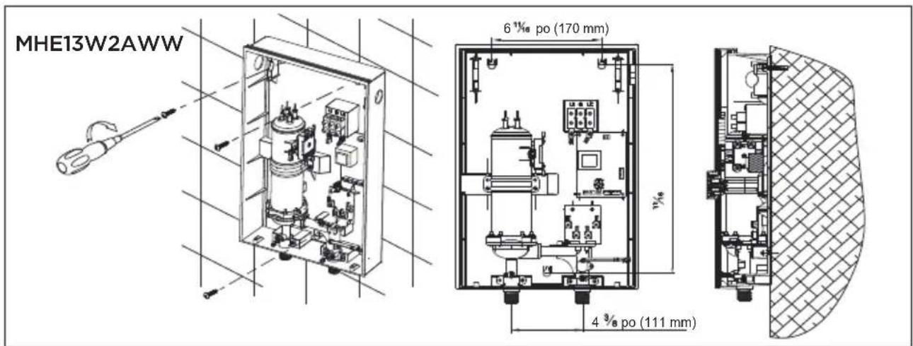 MIDEA MWH180ECNCR - Installation du chauffe-eau - 2