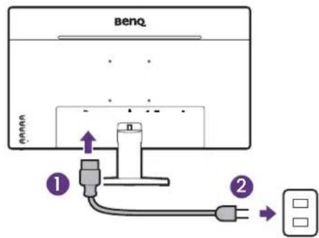BENQ GW2491 - Allumez l'alimentation. - 3