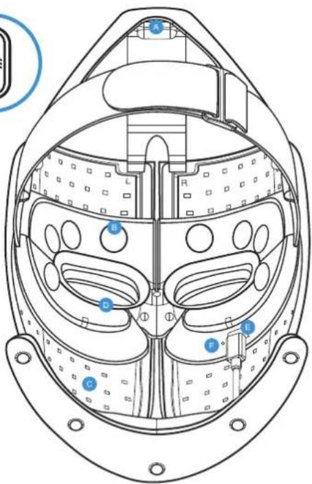 THERABODY TheraFace Mask - Encendido y apagado del dispositivo de la TheraFace Mask. - 1