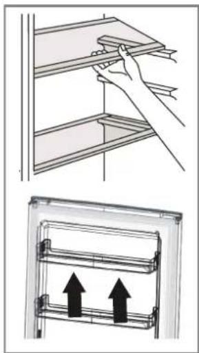 Wisberg WBKK55DW - - Installing the door compartments - 1
