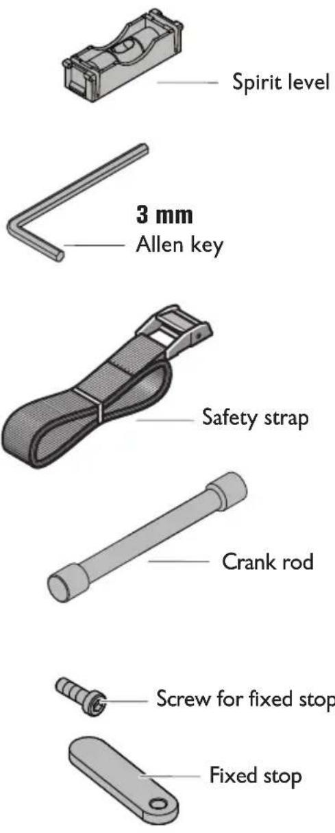 Fein VersaMAG - Provided accessories (figure 17). - 1