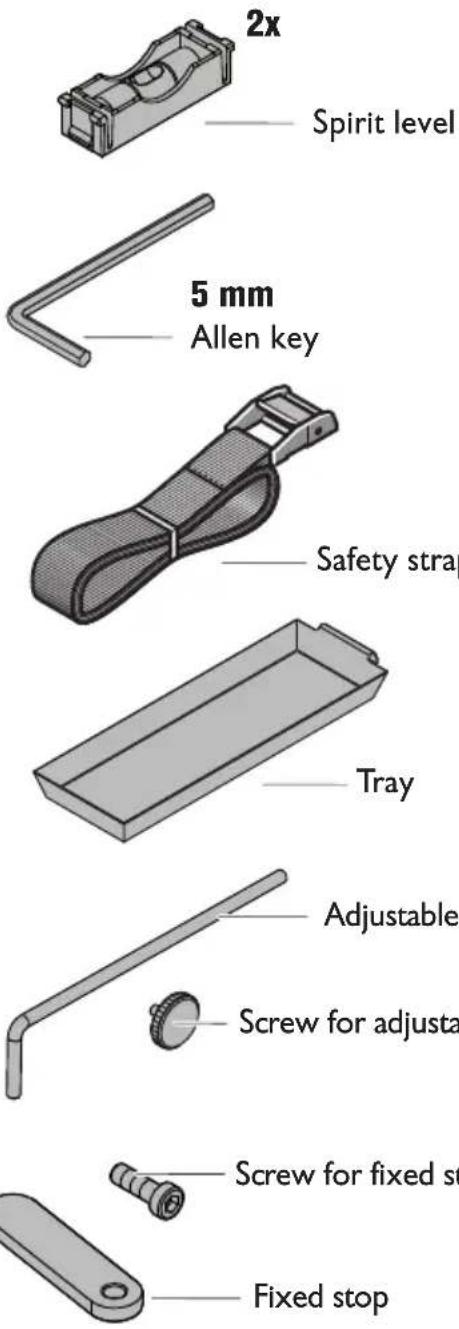 Fein VersaMAG - Provided accessories (figure 17). - 2