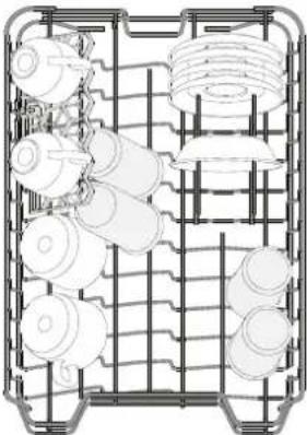 WHIRLPOOL WH3ID10BS7SA0 - OVERSTE KURV - 1