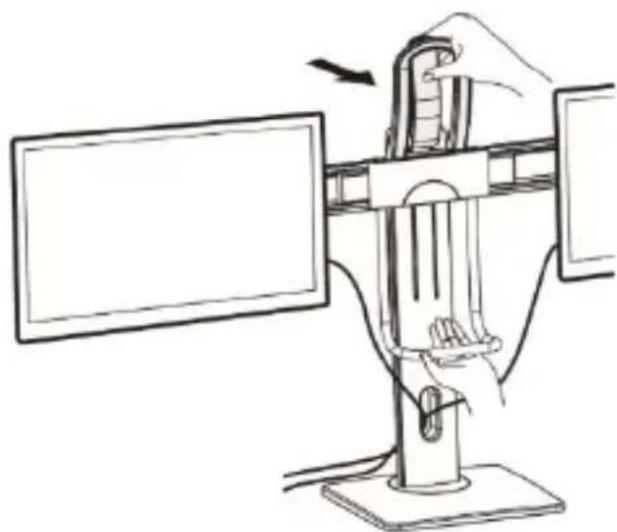 StarTech.com 2MC1SMONITORSTAND - Pour abaissér la hauteur : - 1
