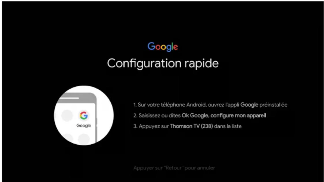 THOMSON 32HA4M44 - Configurez rapidement votre téléviseur avec votre téléphone Android TV - 1