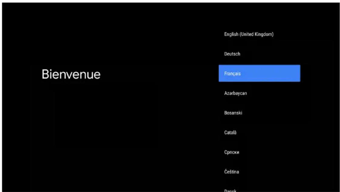 THOMSON 32HA4M44 - Sélection de la langue - 1