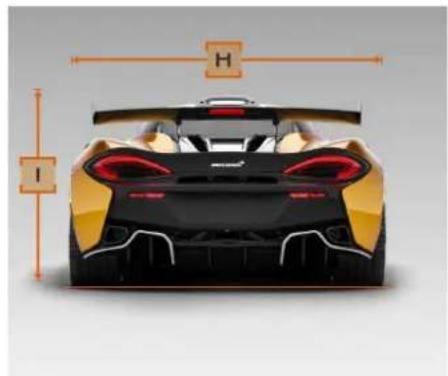 McLaren 620R (2020) - Dimensions du vehicule - 2