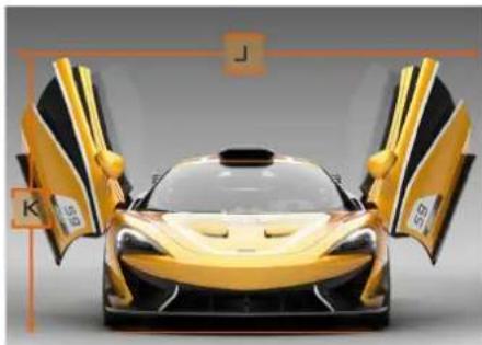 McLaren 620R (2020) - Données et glossaire du vehicule Données - 1