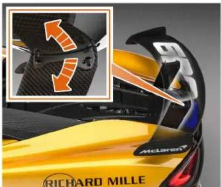 McLaren 620R (2020) - Aile ariere - 1