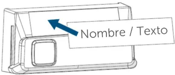 Homematic IP HmIPDBB - Colocación/cambio de la etiqueta de rotulación - 1
