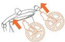 Baby Trend Passport Switch 6in1 - FRONT WHEELS - 2