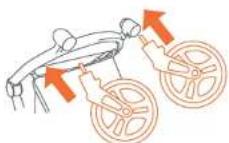 Baby Trend Passport Switch 6in1 - RUEDAS DELANTERAS - 3