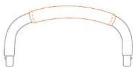 Baby Trend Passport Switch 6in1 - BUMPER BAR HANDLE COVER - 1