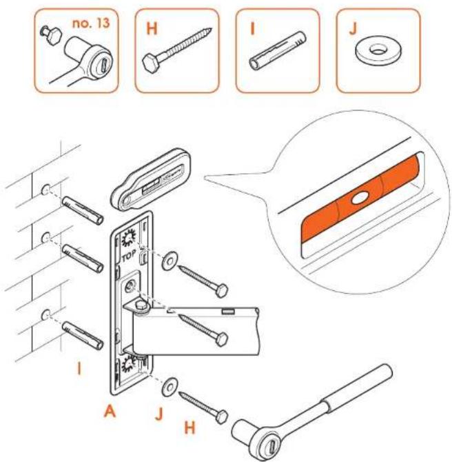 VOGELS TVM 3665 - Étape 2 : Fixer le support mural au mur - 5