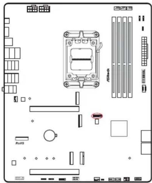 ASROCK B850 ProA WiFi - Embases et connecteurs de la carte mère - 26