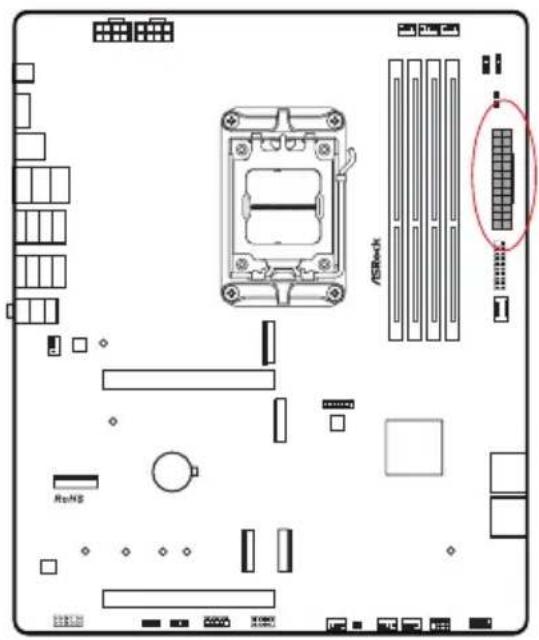 ASROCK B850 ProA WiFi - Embases et connecteurs de la carte mère - 23