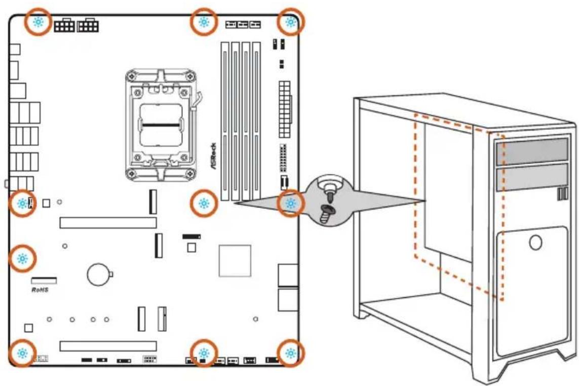 ASROCK B850 ProA WiFi - Installation de la carte mère - 1
