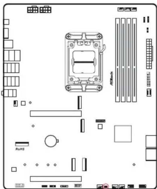 ASROCK B850 ProA WiFi - Configuration des cavaliers (jumpers) - 3