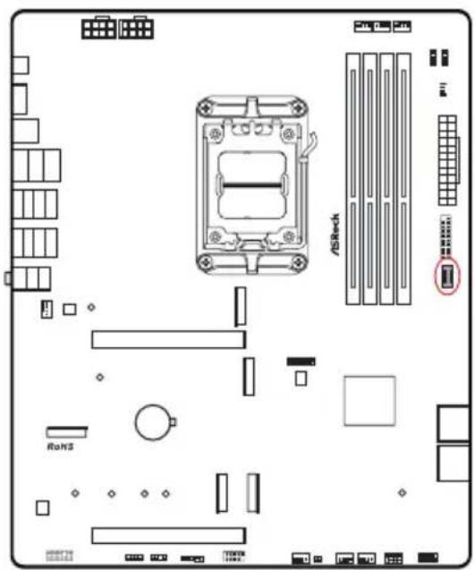 ASROCK B850 ProA WiFi - Embases et connecteurs de la carte mère - 11
