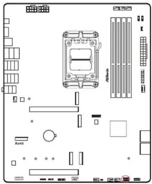 ASROCK B850 ProA WiFi - Embases et connecteurs de la carte mère - 5