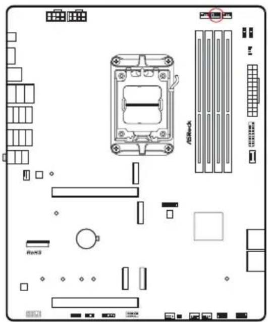ASROCK B850 ProA WiFi - Embases et connecteurs de la carte mère - 19