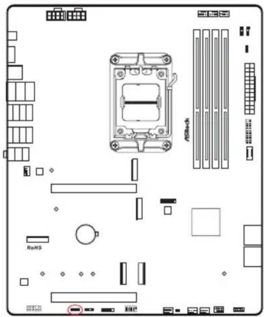 ASROCK B850 ProA WiFi - Embases et connecteurs de la carte mère - 28
