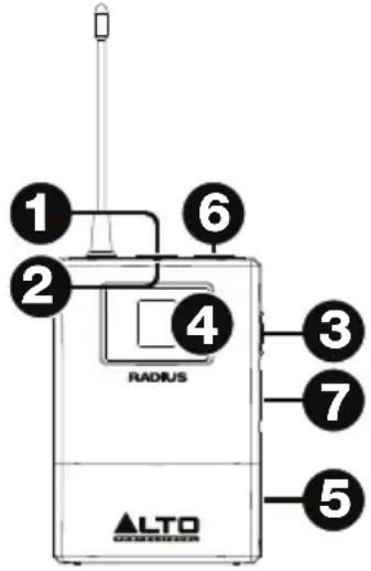 ALTO Radius 200L - Trasmettitore per microfono a condensatore (Radius 200) - 2