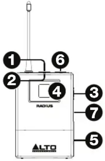 ALTO Radius 200L - Condensator microfoon/zender (Radius 200) - 2