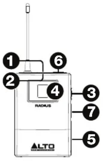ALTO Radius 200L - Émetteur microphone à condensateur (Radius 200) - 2