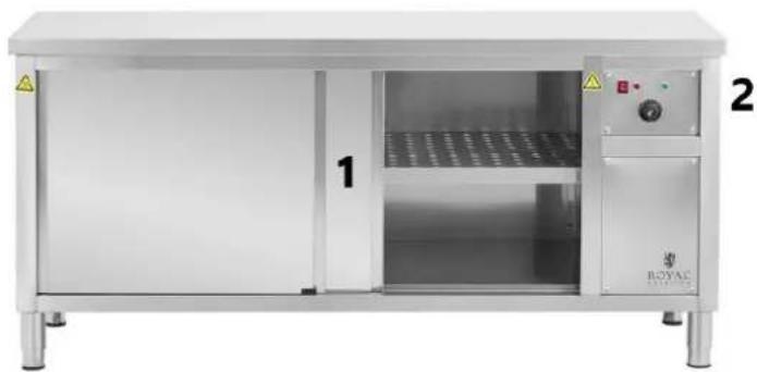 Royal Catering RCWC70140 - Beskrivning av apparaten - 1