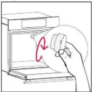 ROSIERES RO6S3B3YTB - Changing the bulb on top: - 5