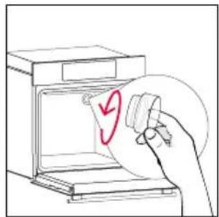 ROSIERES RO6S3B3YTB - Changing the bulb on top: - 2
