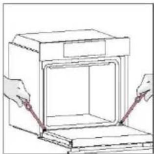 ROSIERES RO6S3B3YTB - ALL'ESTERNO DEL FORNO: rimozione e pulizia dello sportello di vetro - 1