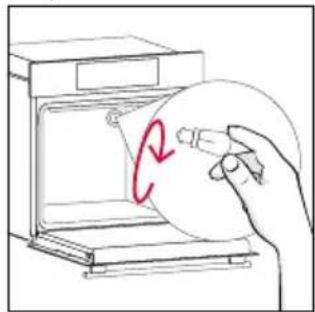 ROSIERES RO6S3B3YTB - Changing the bulb on top: - 4