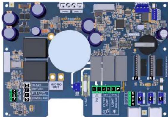 HAYWARD AquaRite Flo Advanced NG - 3c. Raccordement de la carte electronique - 2