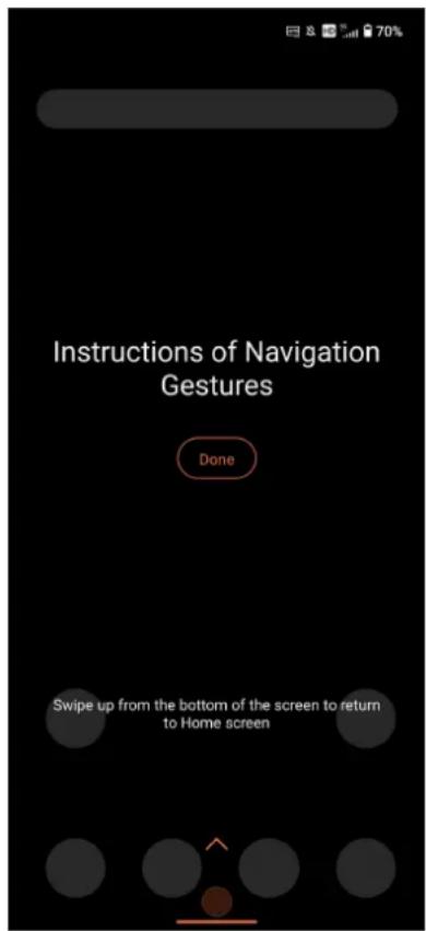 ASUS ROG Phone 9 - Instructions des gestes de navigation - 1