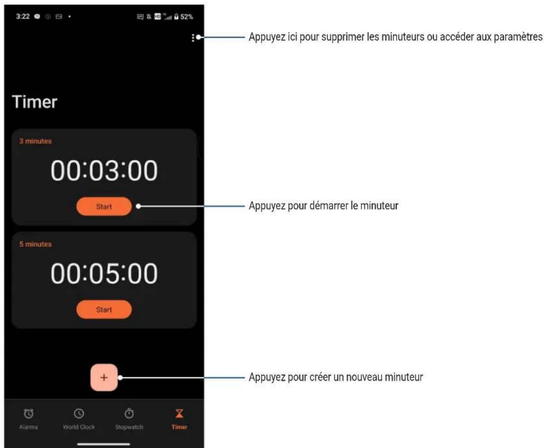 ASUS ROG Phone 9 - Régler le minuteur - 1