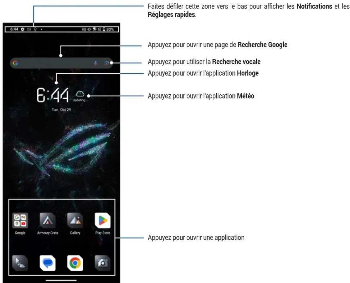 ASUS ROG Phone 9 - Écran d'accueil - 1