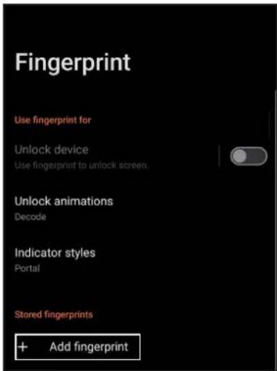 ASUS ROG Phone 9 - Configurer votre empreinte digitale à partir du menu des paramétres - 2