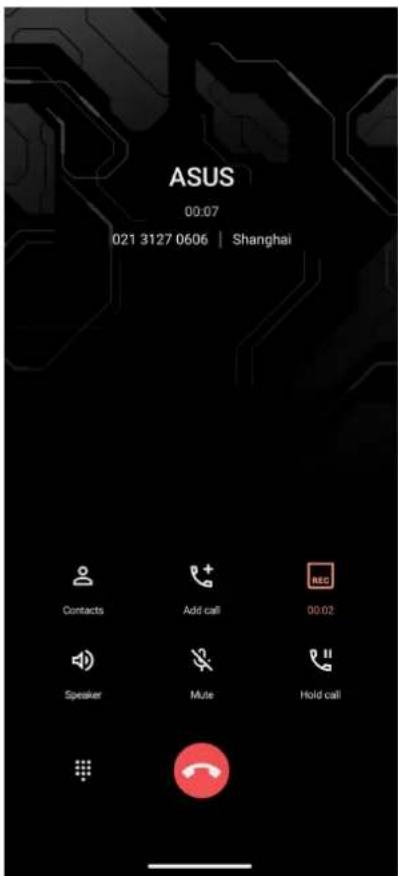 ASUS ROG Phone 9 - Enregister un appel - 1