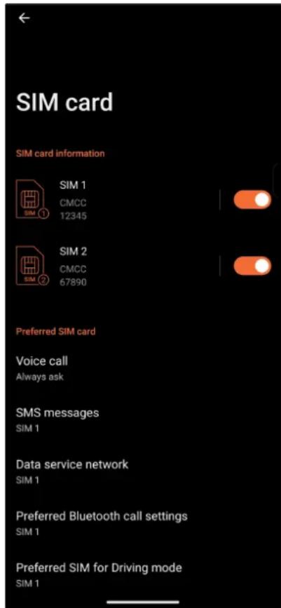 ASUS ROG Phone 9 - Fonctionnalités multi SIM - 1