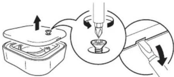 IKEA PRAKTLYSING 005.142.74 - Changing the remote's battery - 1