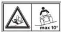 Castelgarden XDC 180 HD - WARNING - 4
