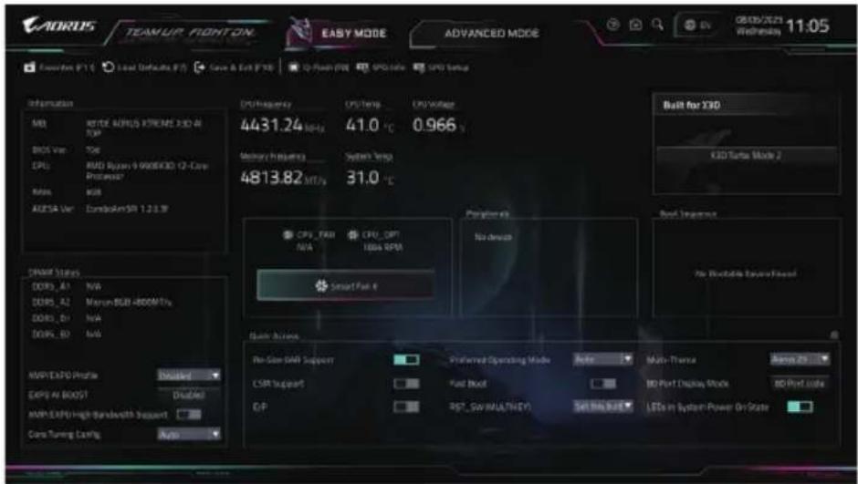 GIGABYTE X870I AORUS PRO ICE - Easy Mode - 1